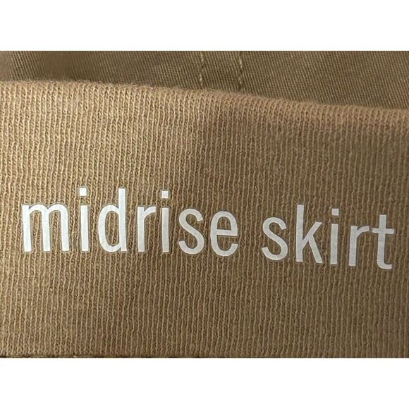 Riders By Lee Mid Rise Skirt W/ Built In Shorts Khaki Size 16M - Picture 4 of 6